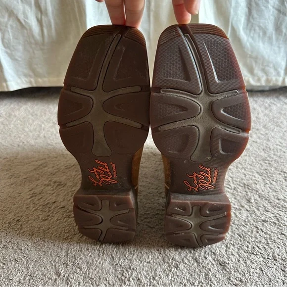 Lady Rebel by Durango Women's work Western Boot Green Brown Cowgirl - Picture 10 of 11